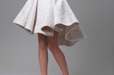 صور اجمل فستان قصير منفوش