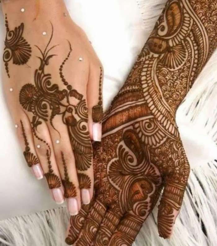 صور اجمل نقش حناء يمني للعروس