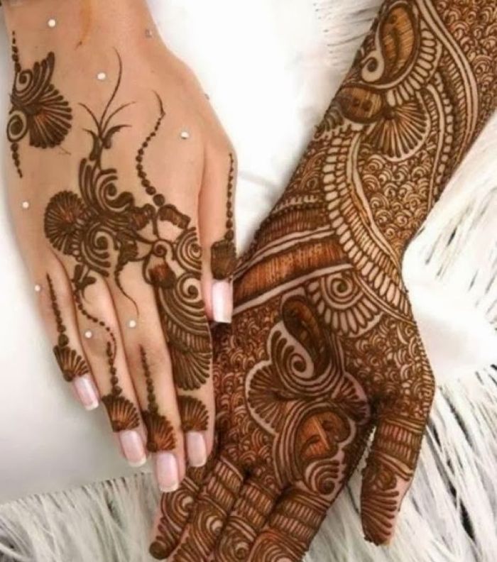 صور اجمل نقش حناء يمني للعروس