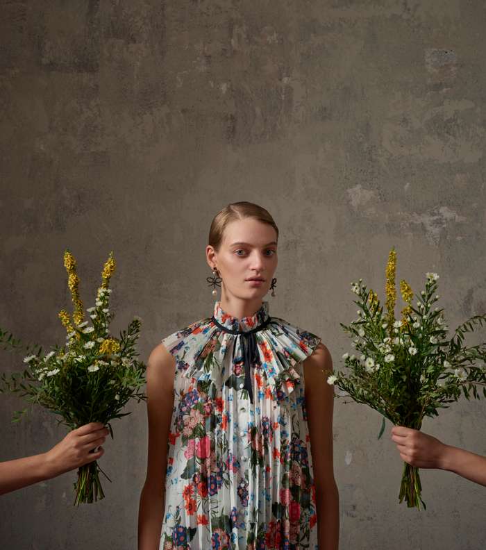 الفستان المثني والمطبع من Erdem و H&M