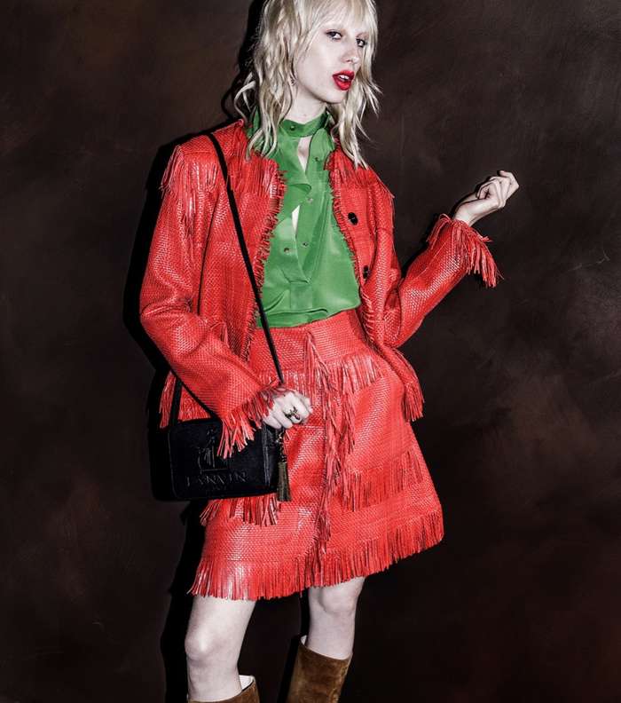 موضة الشراريب والجلد من مجموعة لانفان Resort 2016