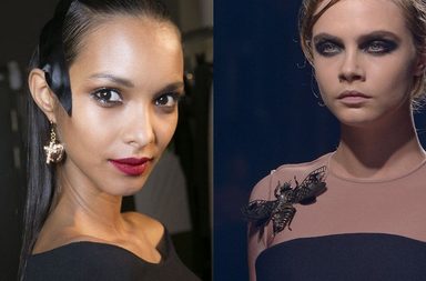 إطلالات الشعر والماكياج في أسبوع الموضة في باريس