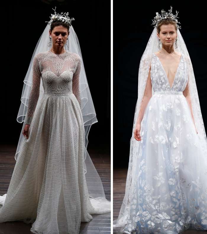 Naeem Khan وعروسٌ ملكة متألقّة بتاجها 