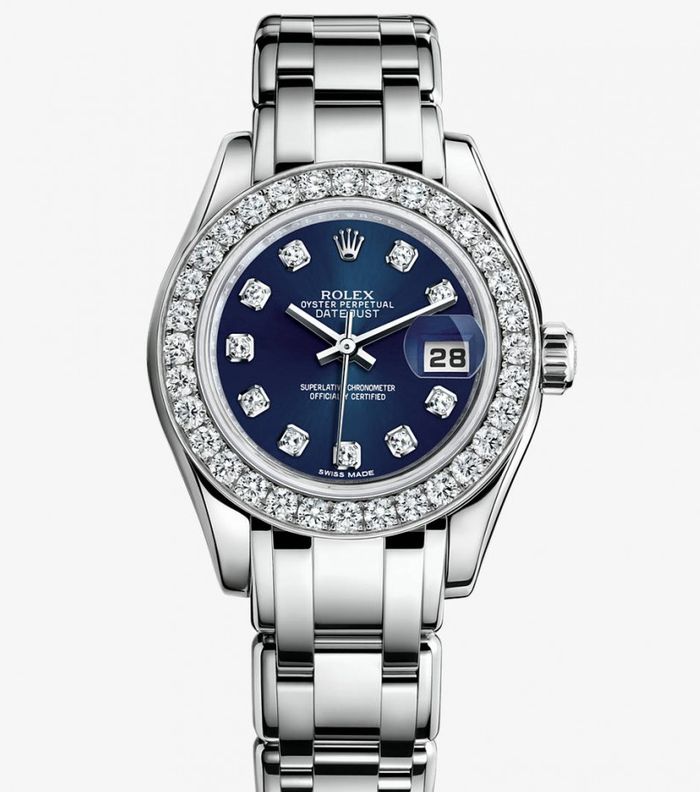 من أغلى ساعات رولكس Oyster Perpetual Lady Datejust Pearlmaster White Gold