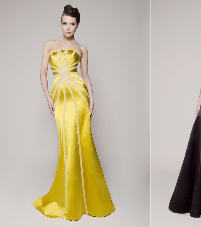اجمل الفساتين الطويلة لشتاء 2014 من مجموعة Dina JSR