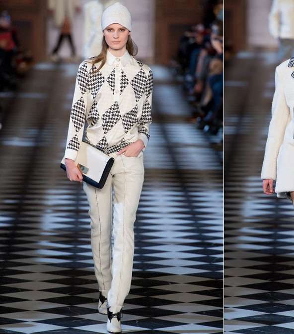 تصاميم باللون الأبيض من مجموعة Tommy Hilfiger لشتاء 2014