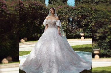 فساتين زفاف بتنورة واسعة من مصممين عرب