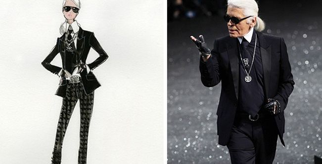 صور تصميم دمية Karl Lagerfeld