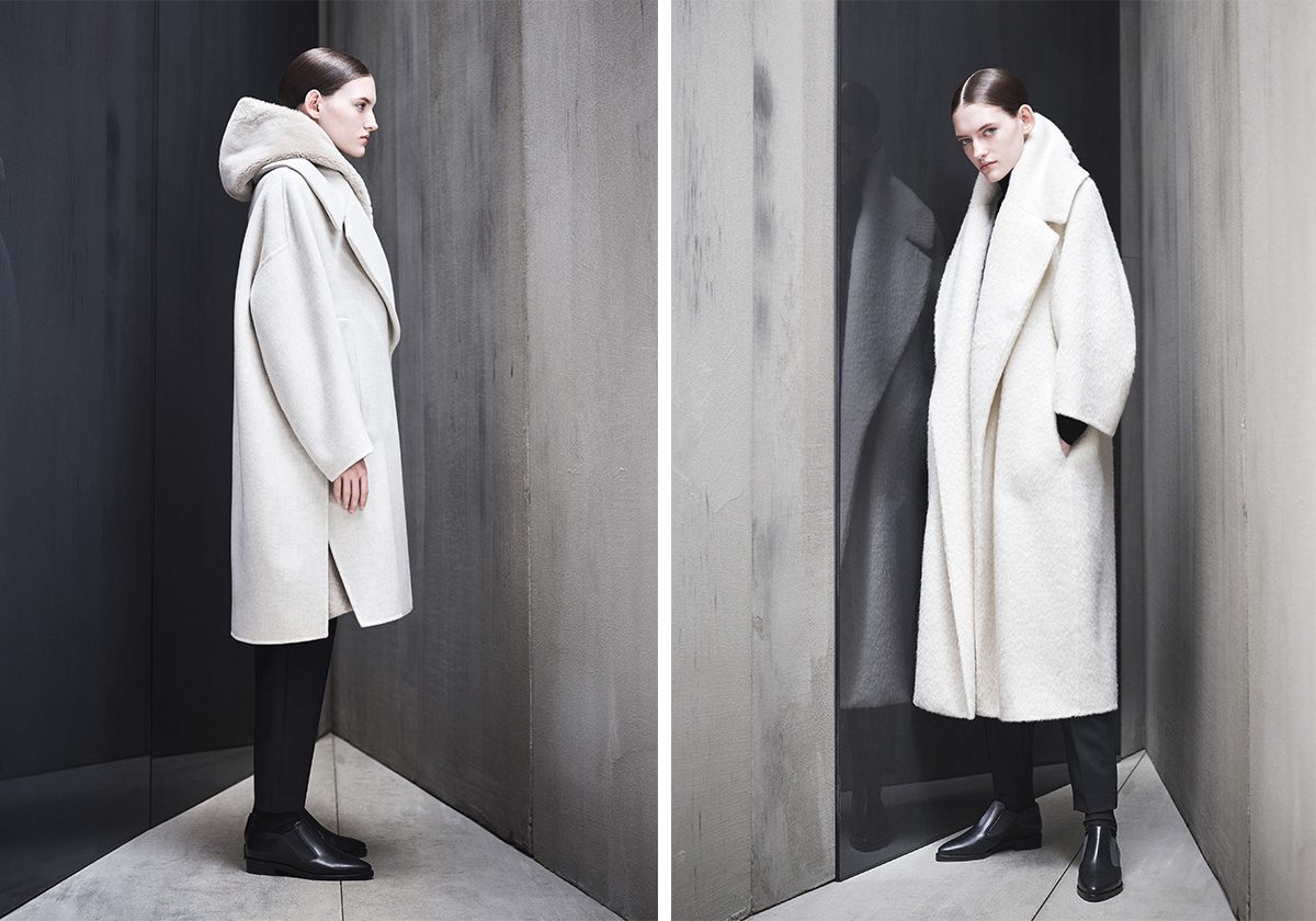 المعطف بالياقة العريضة او المعطف بالقبعة