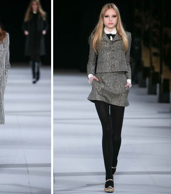 تصاميم مميّزة من توقيع Saint Laurent Paris لشتاء 2015