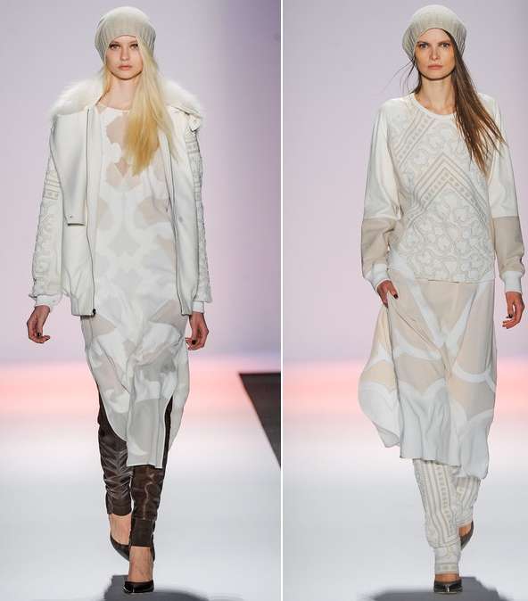 اللون الأبيض في مجموعة BCBG Max Azria لشتاء 2014