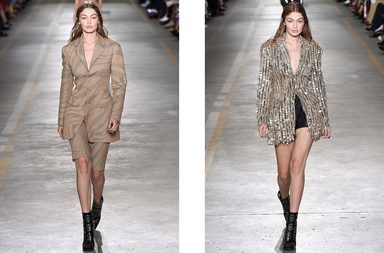 السترة الرسمية المطبعة الطويلة او المزينة بالشك