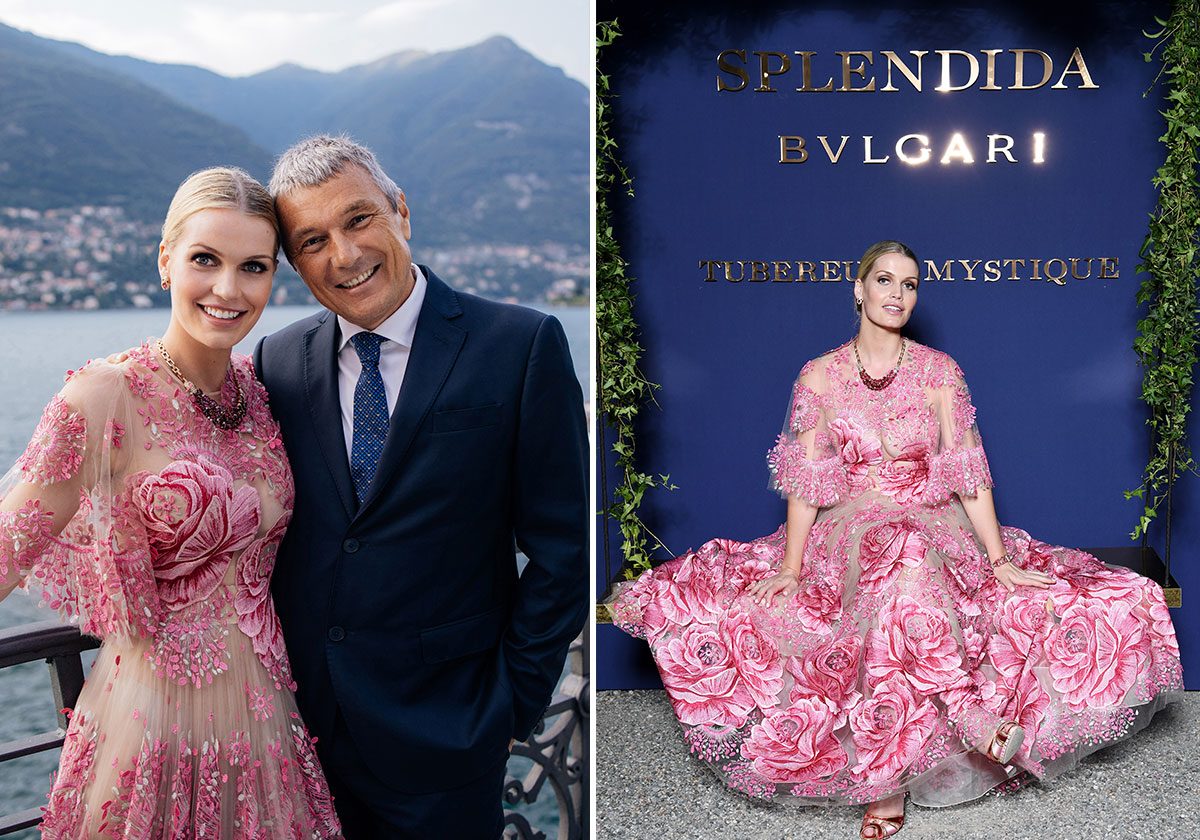 الليدي كيتي سبنسر خلال حفل بولغري