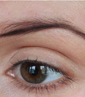 رسم الحواجب بدون تشقير بالصور