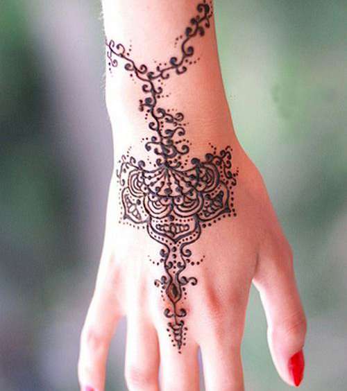 صور نقش حناء ناعم للسهرات