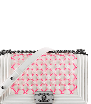حقيبة CHANEL بوي المطبعة بالازهار لصيف 2016
