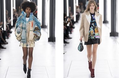 السترة الرسمية بالقصة البارزة او السترة المطبعة بالاكمام المنفوخة