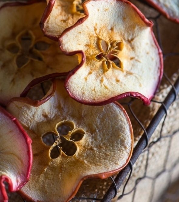 التفاح المجفف: مصدر غني بالألياف 