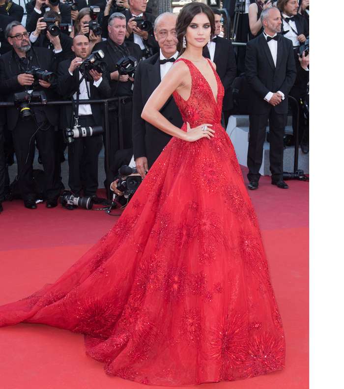 sara sampaio بفستان من زهير مراد في مهرجان كان السينمائي 2017