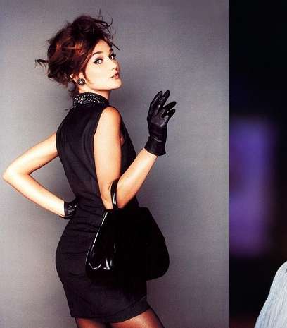 كارلا بروني بتصاميم Versace