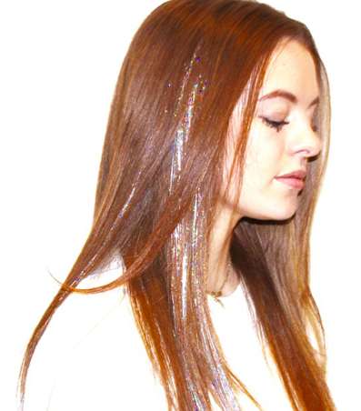 صور خصلات شعر الغليتر من اجدد صيحات الموضة