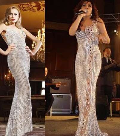 نجوى كرم تتألق بفساتين طوني يعقوب