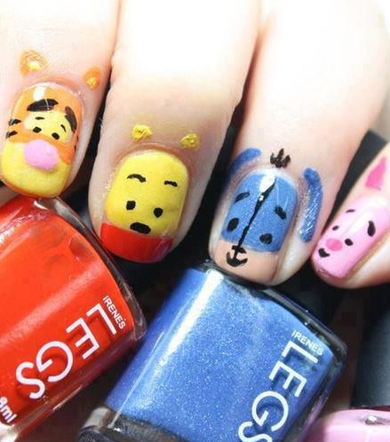مناكير لكرتون Winnie The Pooh