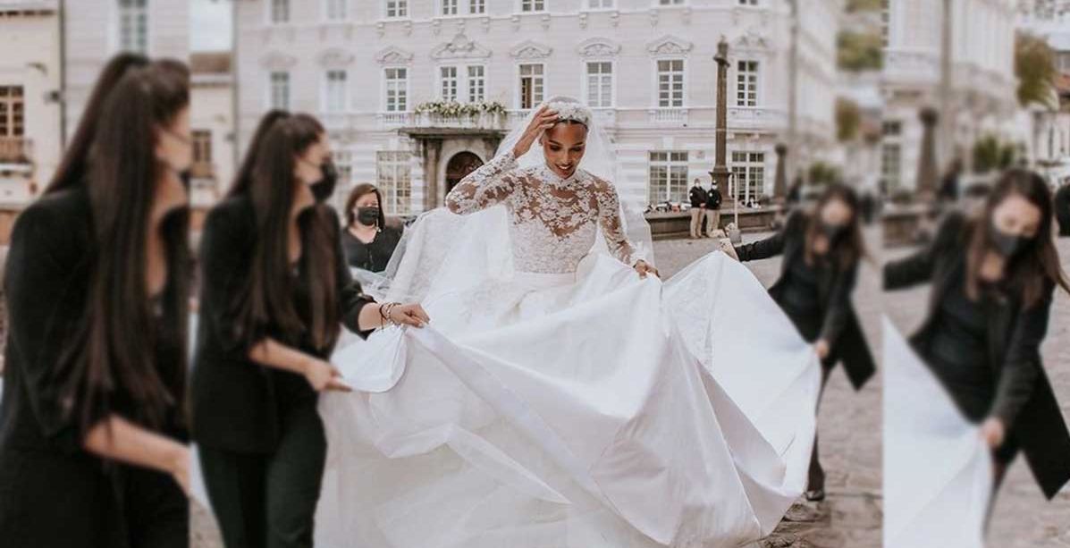 نجمات عالميات بفساتين زهير مراد في زفافهن
