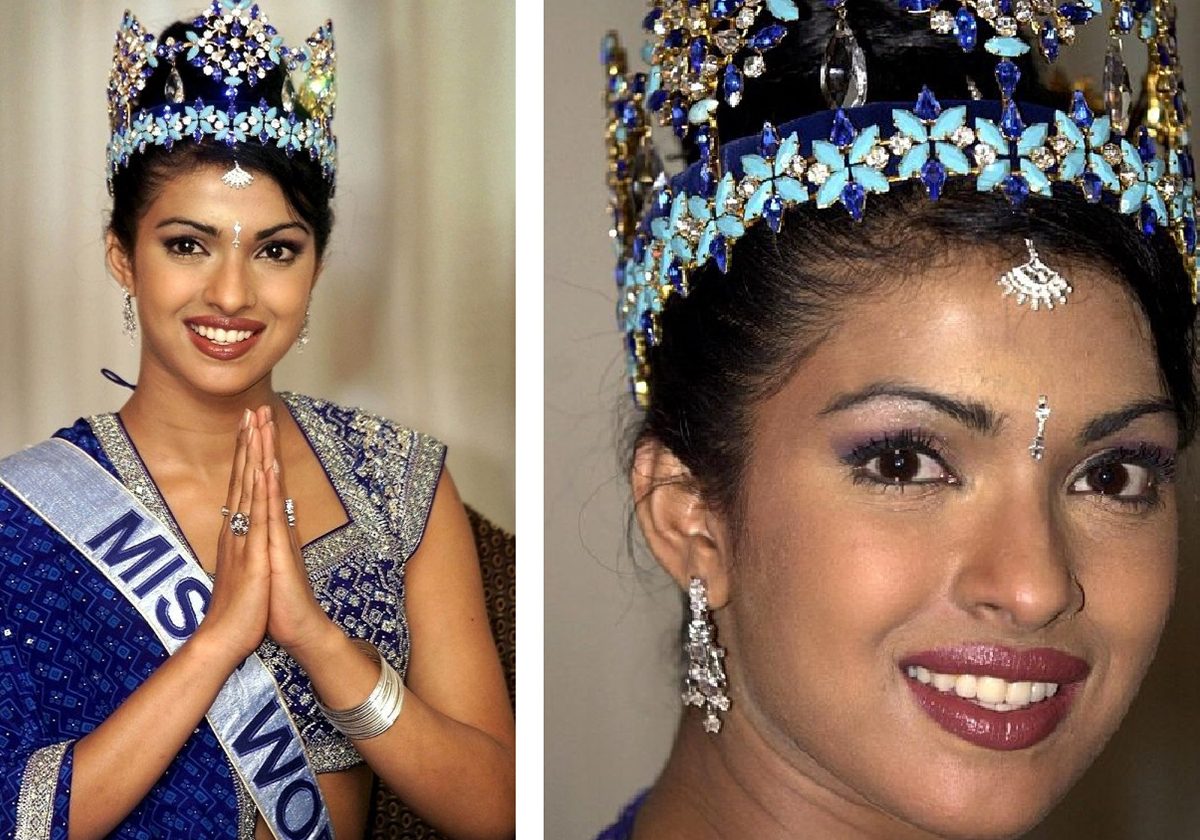 بريانكا تشوبرا حين كانت ملكة جمال العالم في العام 2000