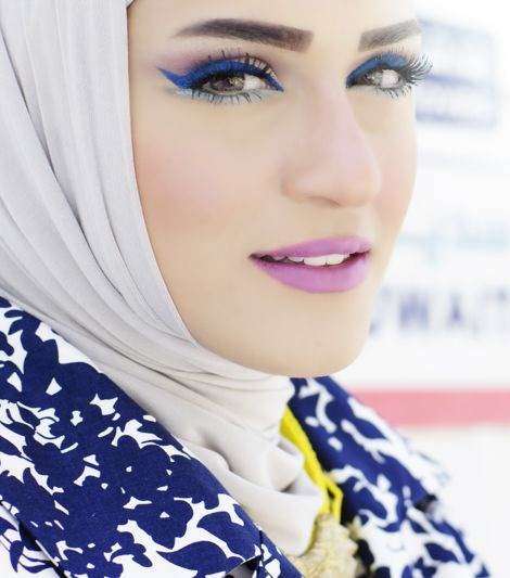 مكياج أزرق مميّز