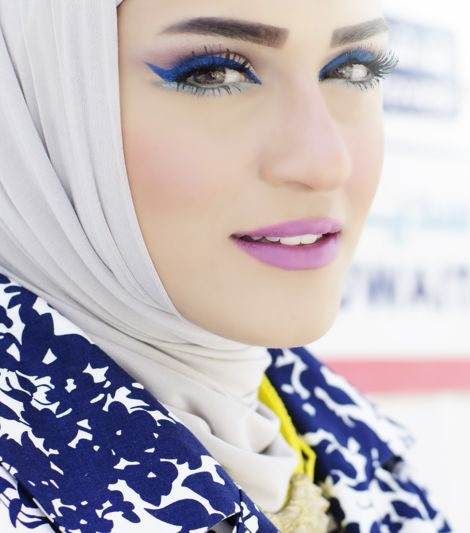 مكياج أزرق مميّز