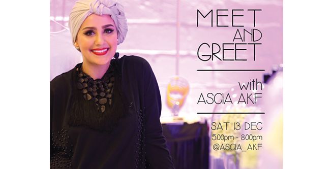 صور لقاء مع مدونة الموضة آسيا عاكف