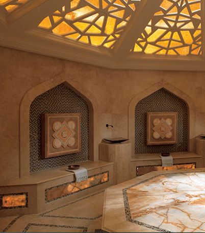 غرفة الحمام المغربي في منتجع Espa الفاخر