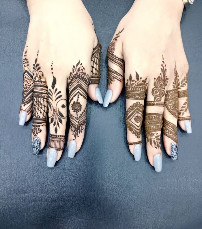 صور اجمل نقش حناء اماراتي اصابع