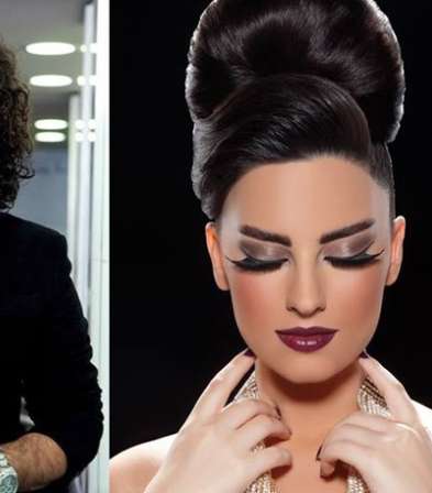 بالصور، تسريحات شعر ميشال زيتون وماكياج كوليت اسكندر 