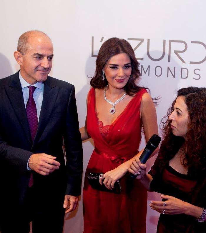 سيرين عبد النور في احتفال افتتاح متاجر لازوردي في الكويت