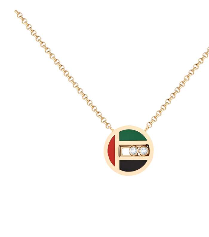 عقد على شكل دائري من مجوهرات Samra لليوم الوطني في الامارات