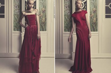 بالصور، إليكِ أجمل الفساتين لشتاء 2014 من مجموعة داني أطرش