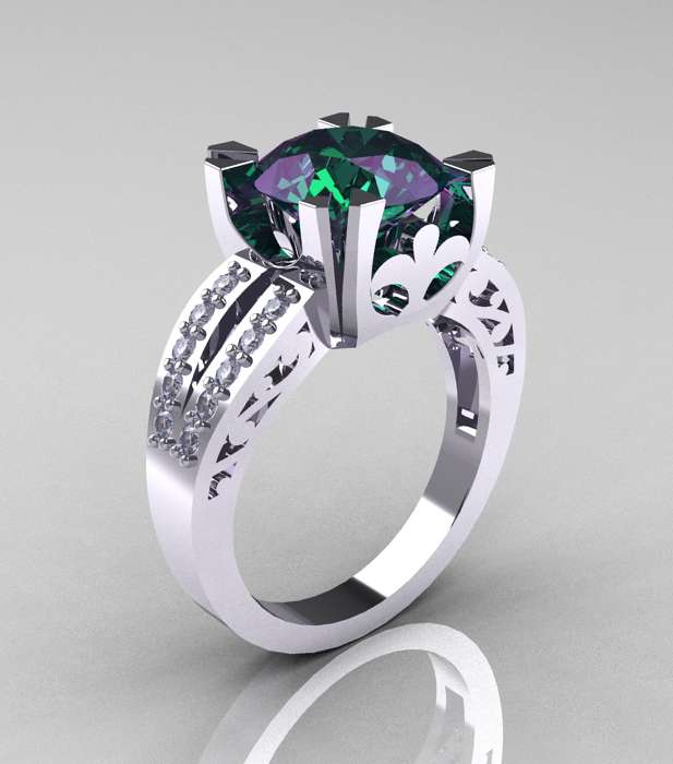 روعة ألوان حجر الأليكساندريت Alexandrite النادر والفخم.