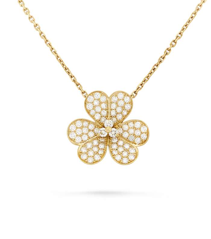 قلادة بالذهب الاصفر من فان كليف اند اربلز من مجموعة Frivole