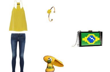 إطلالة منسّقة بألوان علم البرازيل لتتميّزي خلال كأس العالم 2014 