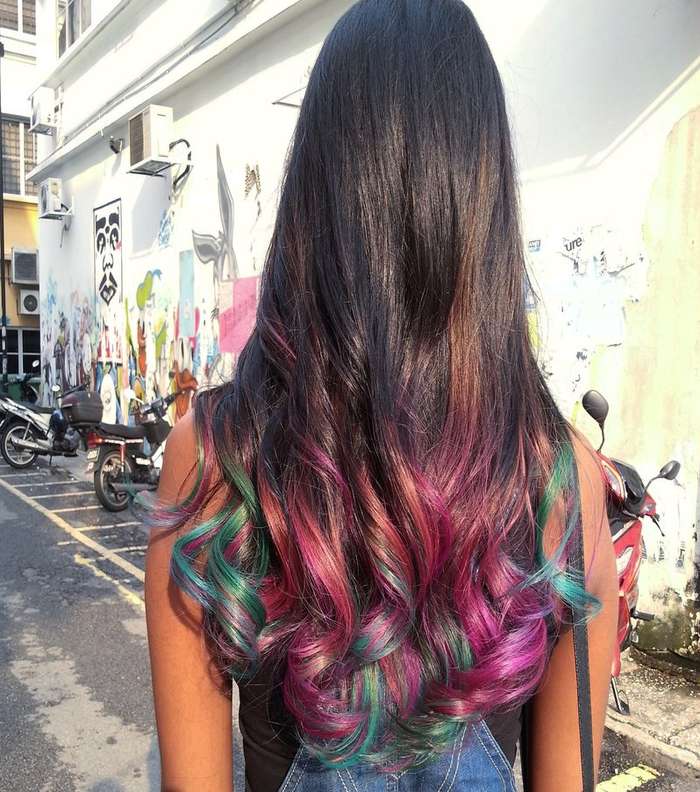 صور اجمل صبغات اطراف الشعر