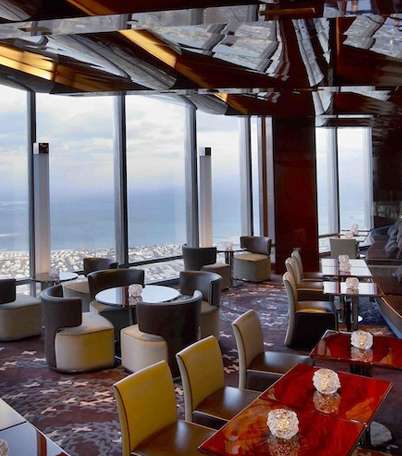 مطعم AT.MOSPHERE في برج خليفة في دبي أعلى مطاعم العالم برصيد 442 متراً