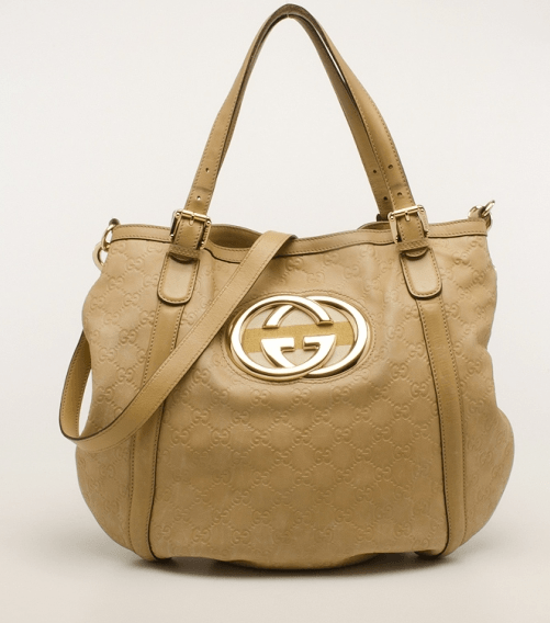 حقيبة Gucci Beige Running Guccissima Hobo