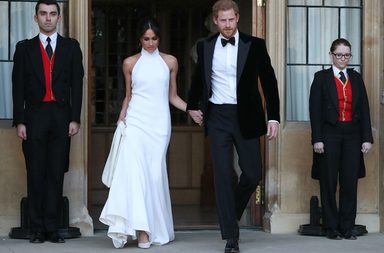 ميغان ماركل والامير هاري في حفل الزفاف الملكي