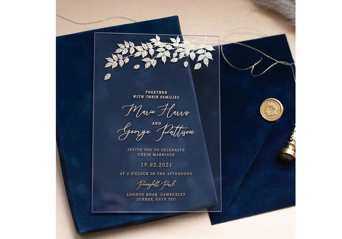 تصاميم بطاقات دعوة زفاف في غاية الفخامة والرقي