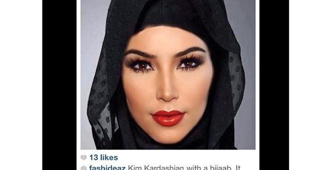كيم كارداشيان ترتدي الحجاب