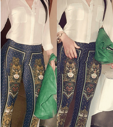 هيفاء وهبي تعتمد موضة السراويل المطبعة في مسلسل مريم