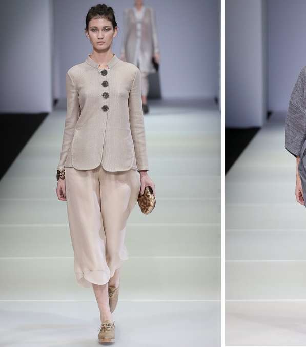 تصاميم ملفتة من توقيع Giorgio Armani لصيف 2015