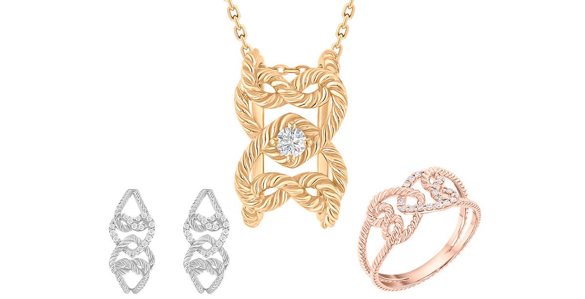 مجوهرات مجموعة Forget Me Knot من داماس للاحتفال بعيد الحب